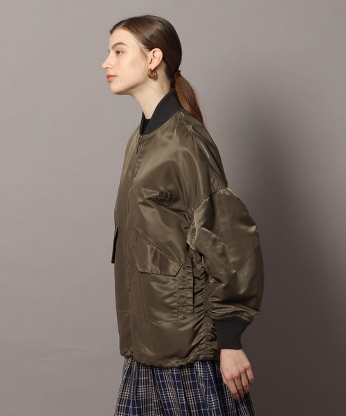 VOTE MAKE NEW CLOTHES(ボートメイクニュークローズ)の「◆【DRESSTERIOR別注】VOTE MAKE NEW CLOTHES(ヴォートメイクニュークローズ)コーチジャケット(ブルゾン・レディース・チャコールグレー/キャメル・01/02)」の14枚目の写真