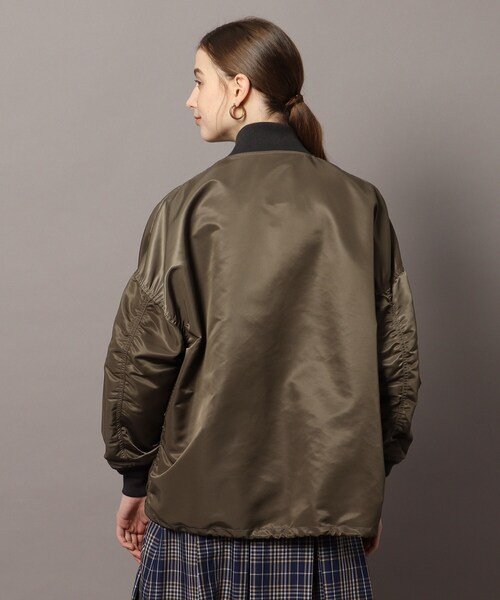 VOTE MAKE NEW CLOTHES(ボートメイクニュークローズ)の「◆【DRESSTERIOR別注】VOTE MAKE NEW CLOTHES(ヴォートメイクニュークローズ)コーチジャケット(ブルゾン・レディース・チャコールグレー/キャメル・01/02)」の15枚目の写真