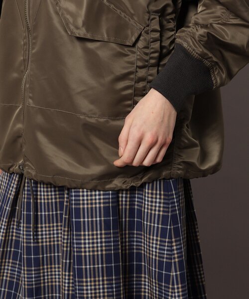 VOTE MAKE NEW CLOTHES(ボートメイクニュークローズ)の「◆【DRESSTERIOR別注】VOTE MAKE NEW CLOTHES(ヴォートメイクニュークローズ)コーチジャケット(ブルゾン・レディース・チャコールグレー/キャメル・01/02)」の19枚目の写真