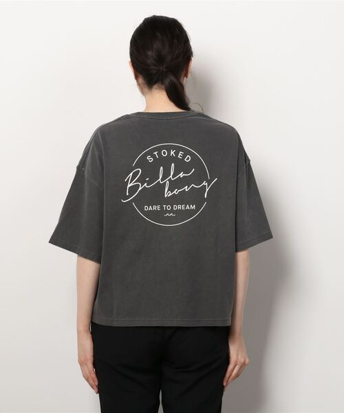 BILLABONG（ビラボン）の「BILLABONG/ビラボン  ショート丈  ルーズシルエットバックプリントTシャツ  BC013-207（Tシャツ/カットソー・レディース・ホワイト/ブラック/オレンジ/グリーン・M/L）」の12枚目の写真