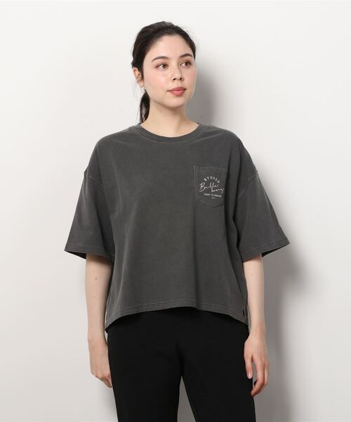 BILLABONG（ビラボン）の「BILLABONG/ビラボン  ショート丈  ルーズシルエットバックプリントTシャツ  BC013-207（Tシャツ/カットソー・レディース・ホワイト/ブラック/オレンジ/グリーン・M/L）」の10枚目の写真