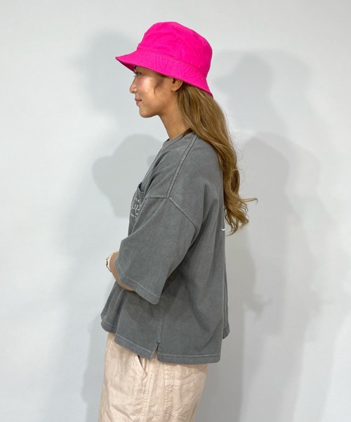 BILLABONG（ビラボン）の「BILLABONG/ビラボン  ショート丈  ルーズシルエットバックプリントTシャツ  BC013-207（Tシャツ/カットソー・レディース・ホワイト/ブラック/オレンジ/グリーン・M/L）」の6枚目の写真