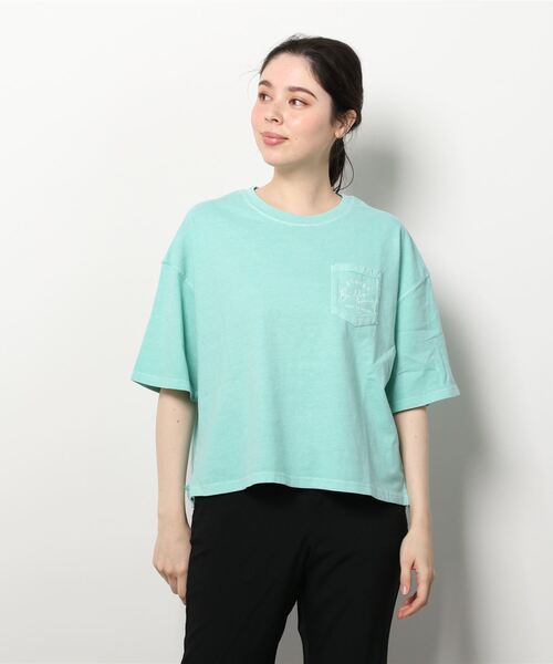 BILLABONG（ビラボン）の「BILLABONG/ビラボン  ショート丈  ルーズシルエットバックプリントTシャツ  BC013-207（Tシャツ/カットソー・レディース・ホワイト/ブラック/オレンジ/グリーン・M/L）」の14枚目の写真