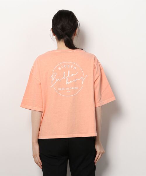 BILLABONG（ビラボン）の「BILLABONG/ビラボン  ショート丈  ルーズシルエットバックプリントTシャツ  BC013-207（Tシャツ/カットソー・レディース・ホワイト/ブラック/オレンジ/グリーン・M/L）」の17枚目の写真