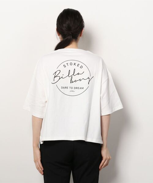 BILLABONG（ビラボン）の「BILLABONG/ビラボン  ショート丈  ルーズシルエットバックプリントTシャツ  BC013-207（Tシャツ/カットソー・レディース・ホワイト/ブラック/オレンジ/グリーン・M/L）」の16枚目の写真
