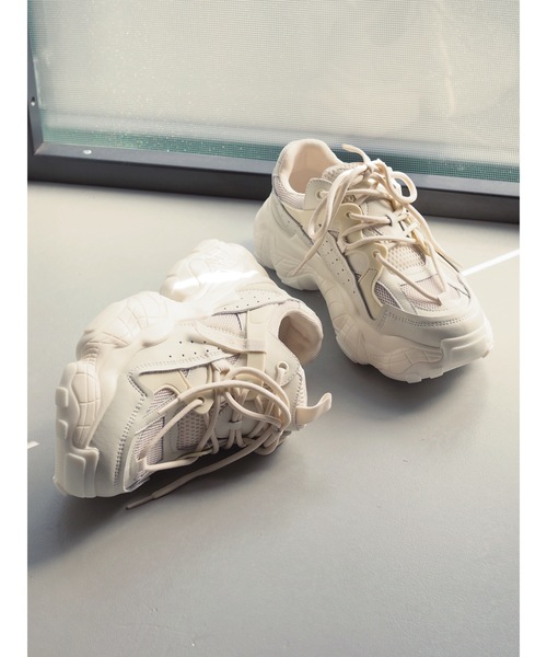 JUMELLE（ジュメロ）の「厚底ダッドシューズ（スニーカー・レディース・アイボリー・23.0cm/24.0cm/24.5cm/23.5cm）」の22枚目の写真