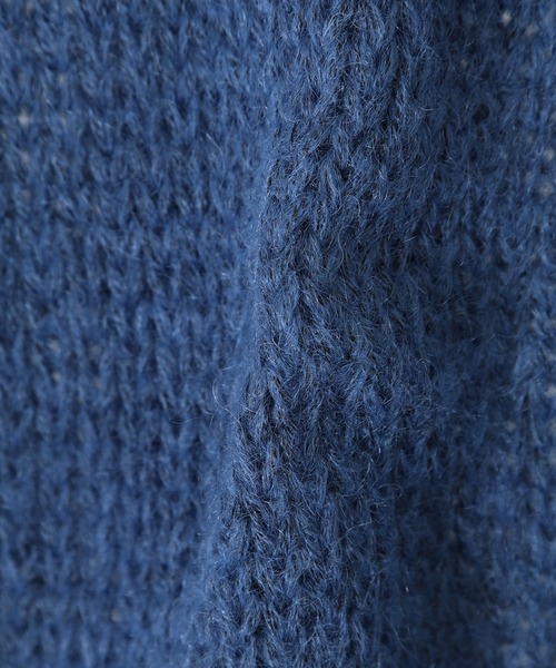 URU（ウル）の「URU / ウル：【ONLY ARK】別注 WOOL MOHAIR - LONG CARDIGAN：22SUK01-ARK[COR]（カーディガン/ボレロ・メンズ・スカイブルー・FREE）」の8枚目の写真