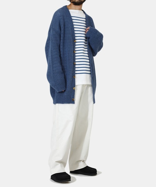 URU（ウル）の「URU / ウル：【ONLY ARK】別注 WOOL MOHAIR - LONG CARDIGAN：22SUK01-ARK[COR]（カーディガン/ボレロ・メンズ・スカイブルー・FREE）」の12枚目の写真