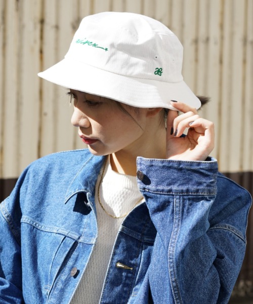 AVIREX（アヴィレックス）の「AB MARK BUCKET HAT/ ABマーク バケットハット（ハット・レディース・ブラック/ホワイト・FREE）」の8枚目の写真