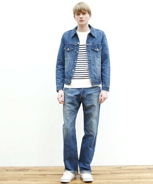 Denime（ドゥニーム）の「【JapanMade】LINEN MIX DENIM JACKET -Used