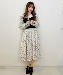titty＆Co. PETIT | 【titty&Co.PETIT】シフォン切替え刺繍ワンピース(ワンピース)