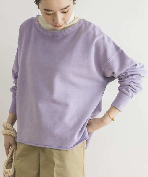 URBAN RESEARCH（アーバンリサーチ）の「製品染ボートネックスウェット（スウェット・レディース・ホワイト系その他/グリーン系その他/パープル系その他・FREE）」の19枚目の写真