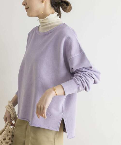 URBAN RESEARCH（アーバンリサーチ）の「製品染ボートネックスウェット（スウェット・レディース・ホワイト系その他/グリーン系その他/パープル系その他・FREE）」の15枚目の写真
