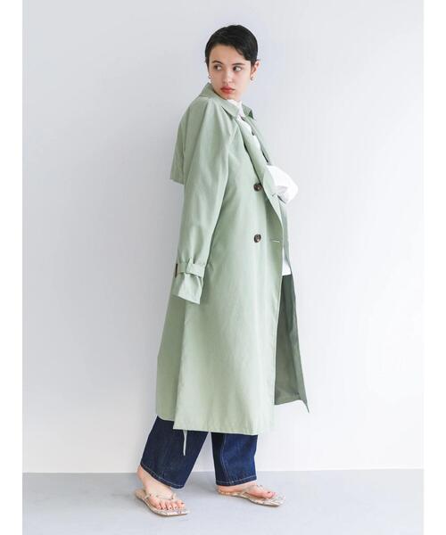 koe（コエ）の「キャンディースリーブビックトレンチコート*（トレンチコート・レディース・ベージュ/カーキ/ブルー/グレイッシュベージュ・M）」の16枚目の写真