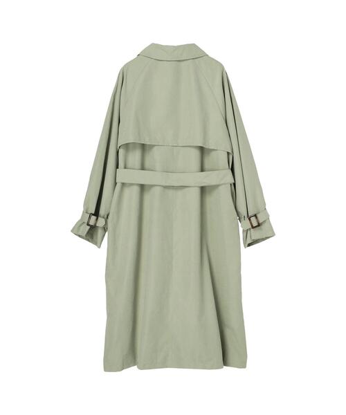 koe（コエ）の「キャンディースリーブビックトレンチコート*（トレンチコート・レディース・ベージュ/カーキ/ブルー/グレイッシュベージュ・M）」の18枚目の写真