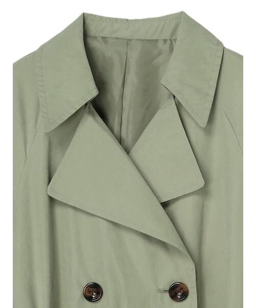 koe（コエ）の「キャンディースリーブビックトレンチコート*（トレンチコート・レディース・ベージュ/カーキ/ブルー/グレイッシュベージュ・M）」の19枚目の写真