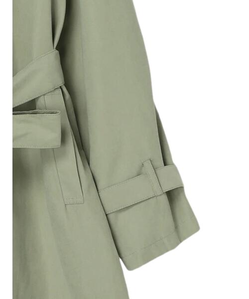 koe（コエ）の「キャンディースリーブビックトレンチコート*（トレンチコート・レディース・ベージュ/カーキ/ブルー/グレイッシュベージュ・M）」の20枚目の写真