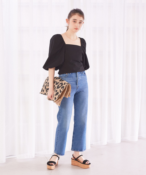 Levi’s MADE＆CRAFTED（リーバイスメードアンドクラフテッド）の「【Levi’s】 CROP BOOTデニムパンツ（デニムパンツ・レディース・ブルー・25/26/27）」の2枚目の写真