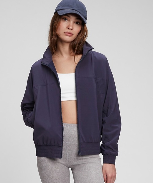 GAP(ギャップ)の「GapFit トラックジャケット(ジャージ・レディース・ネイビー/その他・XXS/XS/L/S/M)」の1枚目の写真