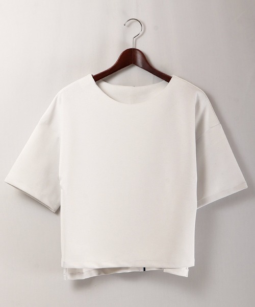 A.N.L(エーエヌエル レーベル)の「A.N.L ポンチ素材 ドロップショルダープルオーバー(Tシャツ/カットソー・レディース・ブルー/ネイビー/ブラック/オフホワイト・38)」の22枚目の写真