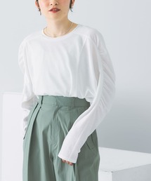 KBF | ギャザーボリュームスリーブカットソー(Tシャツ/カットソー)