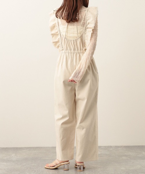 Heather（ヘザー）の「フリルノースリーブオールインワン 276002