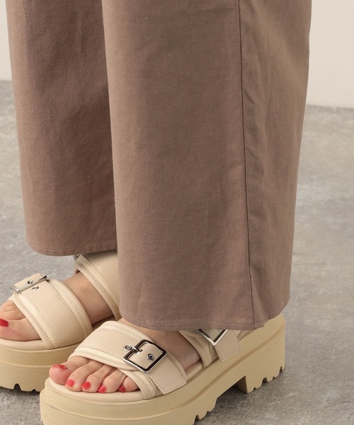 Heather（ヘザー）の「フリルノースリーブオールインワン　276002（つなぎ/オールインワン・レディース・ベージュ/アイボリー/ブラック・FREE/S/M）」の9枚目の写真