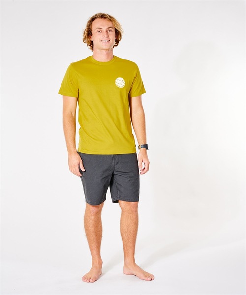 rip curl(リップカール)の「【RIPCURL(リップカール)】WETTIE ICON /バックプリント半袖Tシャツ(Tシャツ/カットソー・メンズ・ホワイト/ブラック/アクア/チャコール/ダークカーキ/イエロー系その他/ネイビー/イエロー/レッド系その他/グリーン系その他/ブルー・SMALL/MEDIUM/LARGE/X-LARGE/X-SMALL/XXX-LARGE/XX-LARGE)」の14枚目の写真