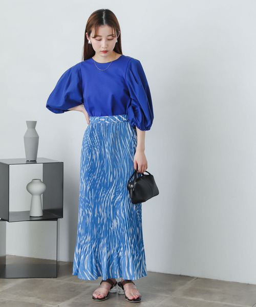 SENSE OF PLACE by URBAN RESEARCH（センスオブプレイスバイアーバンリサーチ）の「ボリュームスリーブドッキングトップ5分（Tシャツ/カットソー・レディース・ブラック/ベージュ/オフホワイト/イエロー/ブルー・ONE）」の20枚目の写真