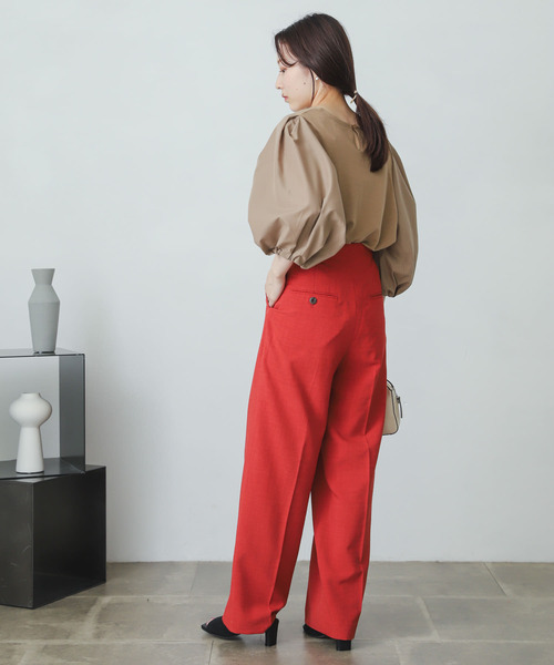 SENSE OF PLACE by URBAN RESEARCH（センスオブプレイスバイアーバンリサーチ）の「ボリュームスリーブドッキングトップ5分（Tシャツ/カットソー・レディース・ブラック/ベージュ/オフホワイト/イエロー/ブルー・ONE）」の15枚目の写真