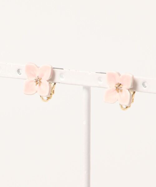 tone(トーン)の「【irodori】小さな花のearring(ピンク)(イヤリング・レディース・ピンク・FREE)」の1枚目の写真