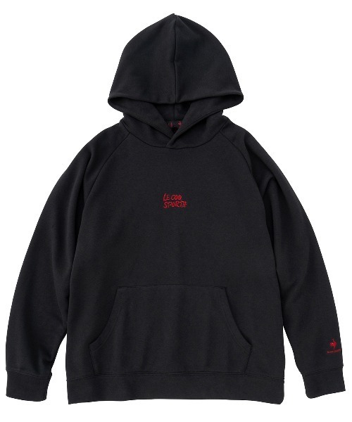 le coq sportif（ルコックスポルティフ）の「【池田エライザコラボ】スウェットパーカー メンズ レディース ユニセックス ウェア ジャージ スウェット スポーツウェア（パーカー・レディース・ブラック/ブルー系・S/M/L/O）」の8枚目の写真