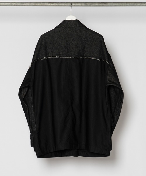 Wizzard(ウィザード)の「Wizzard ウィザード / WASHED DOCKING DENIM ARMY JACKET セットアップウォッシュドドッキングデニムアーミージャケット / WBA22-W04(ミリタリージャケット・メンズ・ホワイト×ブラック/ブラック/グリーン系その他・1/2/3)」の21枚目の写真