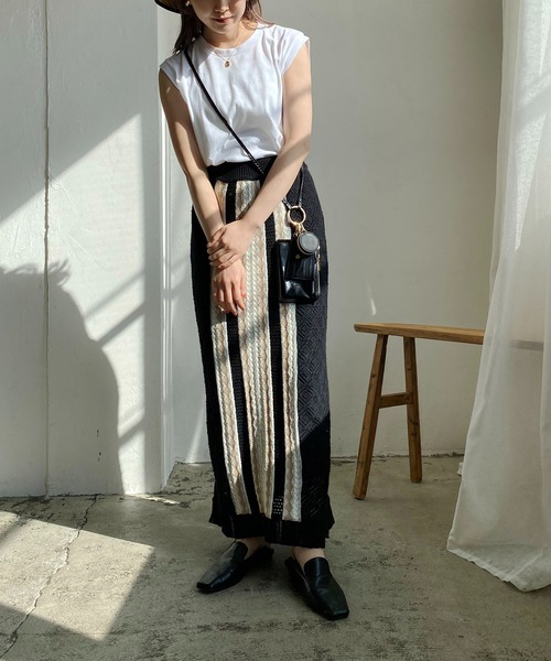 CAPRICIEUX LE'MAGE（カプリシューレマージュ）の「【AgAwd/アガウド】ジャガードスカート（スカート・レディース・ブラック・FREE）」の13枚目の写真