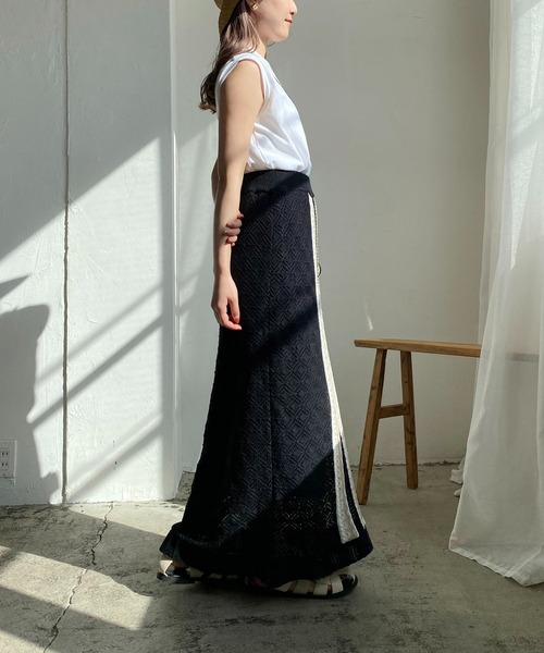 CAPRICIEUX LE'MAGE（カプリシューレマージュ）の「【AgAwd/アガウド】ジャガードスカート（スカート・レディース・ブラック・FREE）」の10枚目の写真