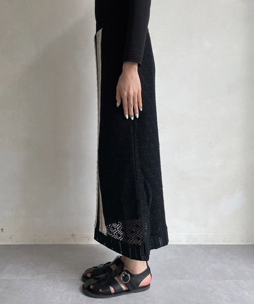 CAPRICIEUX LE'MAGE（カプリシューレマージュ）の「【AgAwd/アガウド】ジャガードスカート（スカート・レディース・ブラック・FREE）」の5枚目の写真