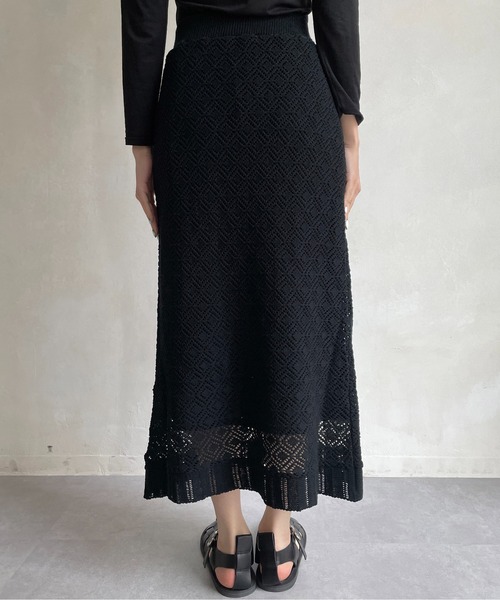 CAPRICIEUX LE'MAGE（カプリシューレマージュ）の「【AgAwd/アガウド】ジャガードスカート（スカート・レディース・ブラック・FREE）」の18枚目の写真