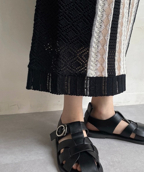 CAPRICIEUX LE'MAGE（カプリシューレマージュ）の「【AgAwd/アガウド】ジャガードスカート（スカート・レディース・ブラック・FREE）」の9枚目の写真