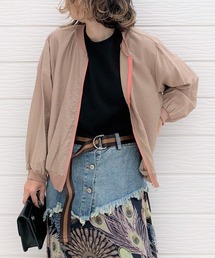 Q | シャインリブブルゾン(ブルゾン)