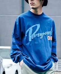 Paragraph | Paragraph (パラグラフ) チームデザイン ナンバリング ラガーシャツ ロングスリーブTシャツ(Tシャツ/カットソー)