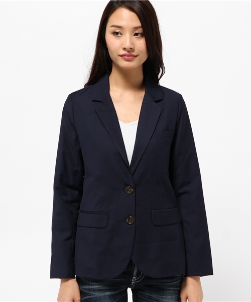 one after another NICE CLAUP（ワンアフターアナザーナイスクラップ）の「【non-no4月号掲載 ナイスクラップ】テーラードジャケット（テーラードジャケット・レディース・ベージュ/ネイビー/グレー・MEDIUM/LARGE）」の7枚目の写真