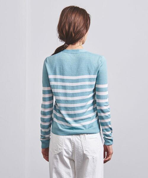 Gunn Johansson（グンヨハンソン）の「＜Gunn Johansson（グン ヨハンソン）＞ボーダー カーディガン（カーディガン/ボレロ・レディース・ケリー/ベージュ・FREE）」の5枚目の写真