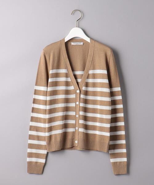Gunn Johansson（グンヨハンソン）の「＜Gunn Johansson（グン ヨハンソン）＞ボーダー カーディガン（カーディガン/ボレロ・レディース・ケリー/ベージュ・FREE）」の9枚目の写真