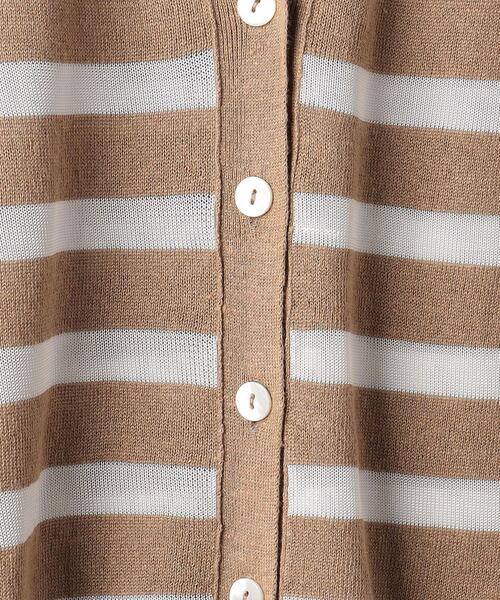 Gunn Johansson（グンヨハンソン）の「＜Gunn Johansson（グン ヨハンソン）＞ボーダー カーディガン（カーディガン/ボレロ・レディース・ケリー/ベージュ・FREE）」の11枚目の写真