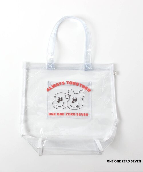 apres les cours（アプレレクール）の「WEB限定 1107 PVCバッグ（トートバッグ・キッズ・グリーン/レッド・FREE）」の2枚目の写真