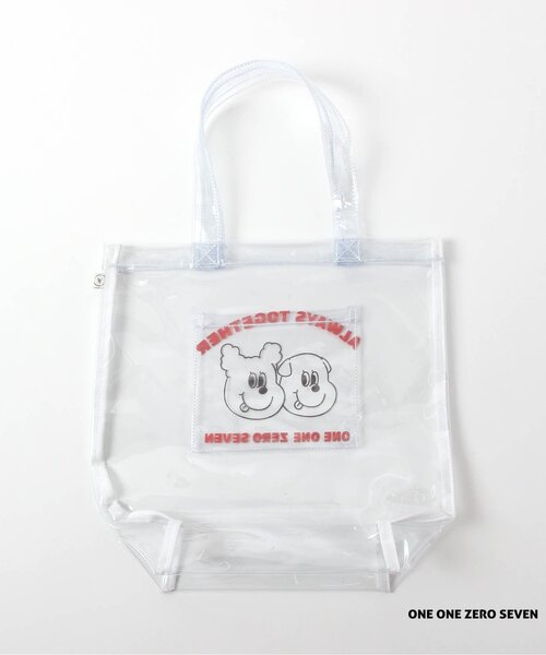 apres les cours（アプレレクール）の「WEB限定 1107 PVCバッグ（トートバッグ・キッズ・グリーン/レッド・FREE）」の4枚目の写真