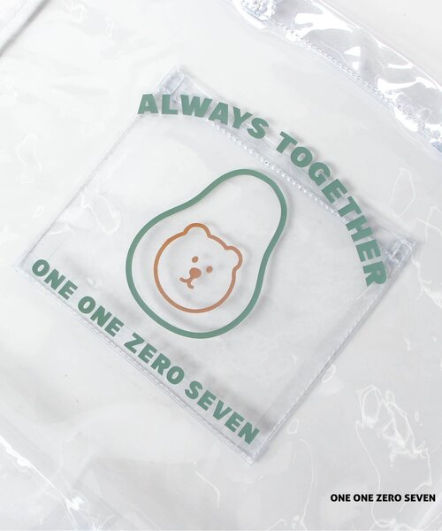 apres les cours（アプレレクール）の「WEB限定 1107 PVCバッグ（トートバッグ・キッズ・グリーン/レッド・FREE）」の10枚目の写真