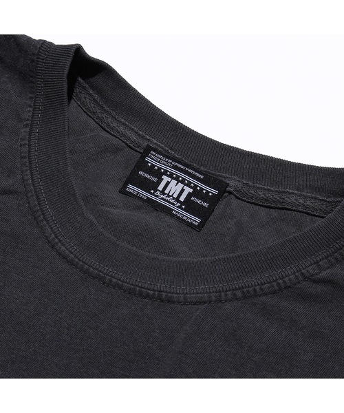 TMT（ティーエムティー）の「PIGMENT DYE S/SL TEE(TMT STANDARD)（Tシャツ/カットソー・メンズ・ホワイト/ブラック/チャコールグレー/ピンク/サンドベージュ/グリーン/パープル・MEDIUM/LARGE/X-LARGE）」の8枚目の写真