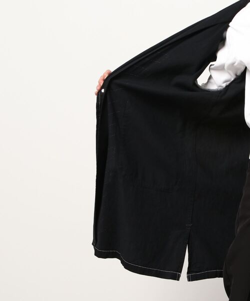 gomme（ゴム）の「6ozデニム　ノースリーブジャケット（その他アウター・レディース・インディゴブルー/ブラック・MEDIUM）」の22枚目の写真