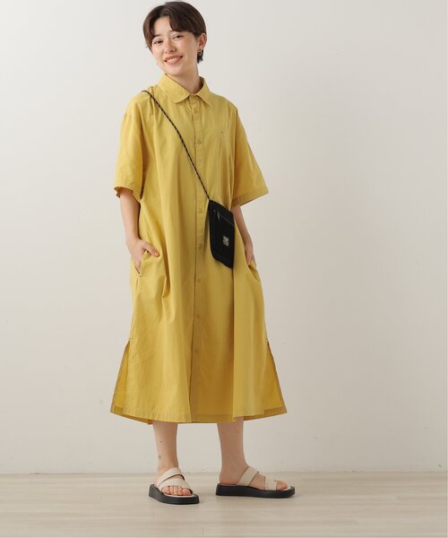 DOUBLE NAME（ダブルネーム）の「サイドスリット半袖シャツワンピース